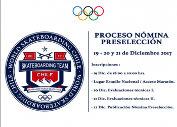 Preselección Olimpica de Skateboarding Chileno | 19 -20 – 21 de Diciembre